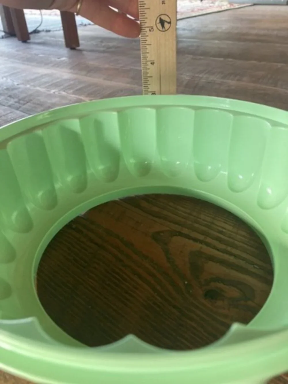 Vintage Tupperware 3 Piece Cold‎ Jello Mold Green Retro Mid Century 1202-5